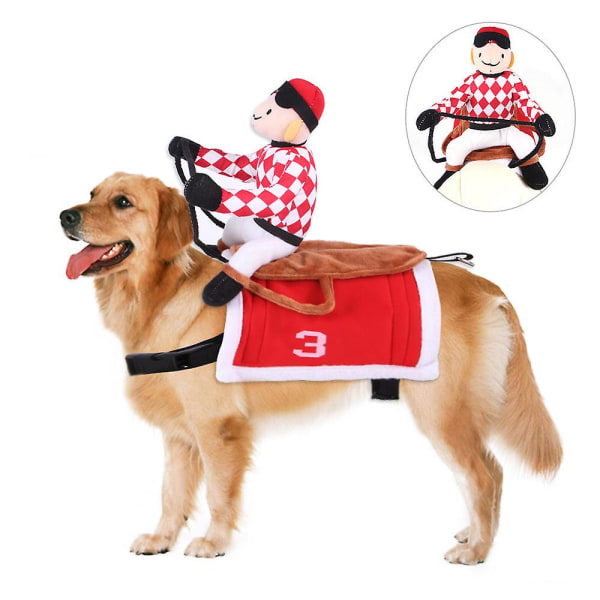 Halloween xmas julegaver dekoration kæledyr cowboy ridning kæledyr kostume hundeklæder(S,B06403 magiker)