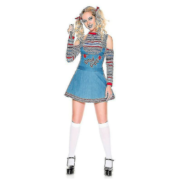 Back To Soul Doll Cosplay-asu Pelottava aavevauva Klovnityttöasu