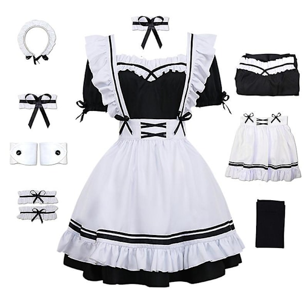 weetheart Maid Costume Lolita öt Maid Costume Cosplay cenframträdande kostym H style 1 S