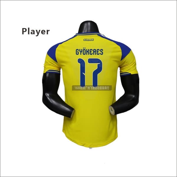 2026 World Cup Ruotsi Authentic Match Jersey Player Version No.9 Isak (Vain T-paita) Player Version No.9 XXL