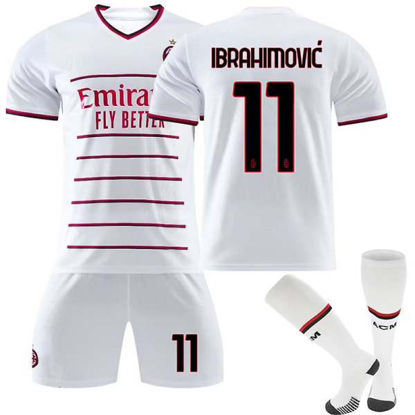 22-23 Ac Milan Bortesett #11 Zlatan Ibrahimovi Soccer Uniform v S