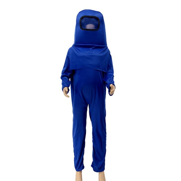 Among Us Cosplay Kostume Halloween Jumpsuit Børn Børn Dreng Pige Fancy Dress Up Uge Spil Tøj - Blue 8-10Years