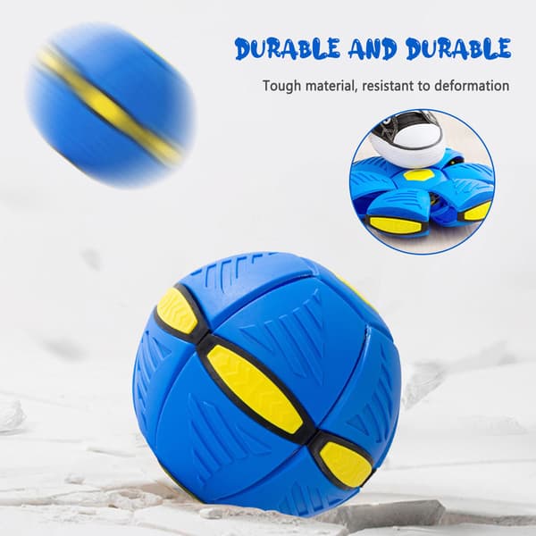 Hund studsande boll leksak Stomp Pet Interactive Flying Discs leksak med ljus för utomhusbruk Blue 3 Lights