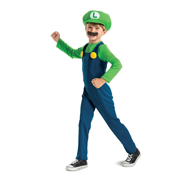 Super Mario Luigi -asu MultiColor S 4-6 år