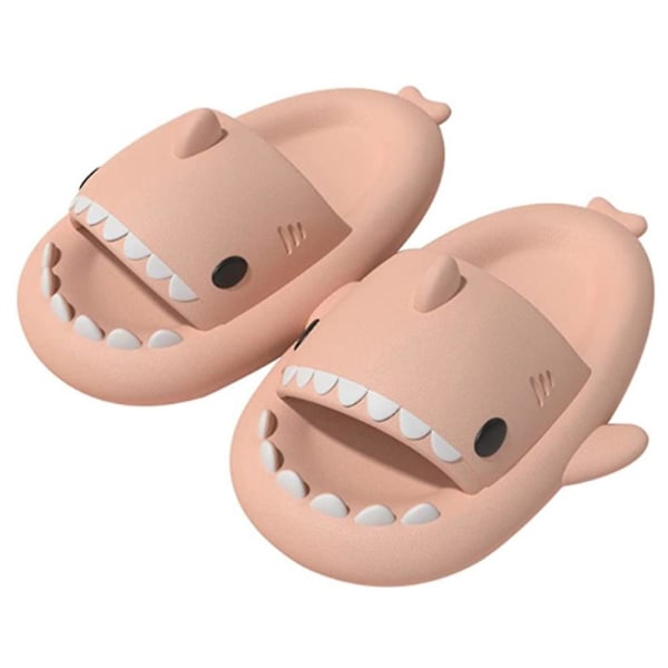 Haj-tøfler til mænd Shark Cloud tøfler Cloud Shark Slides Søde haj-tøfler W Gray 38 39