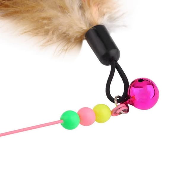 Kattelegetøj på pind - Legetøj til kat W multicolor