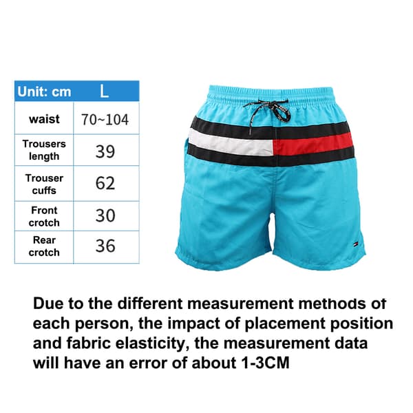 Miesten uimahousut Quick Dry Beach Shorts taskuilla ja verkolla. L