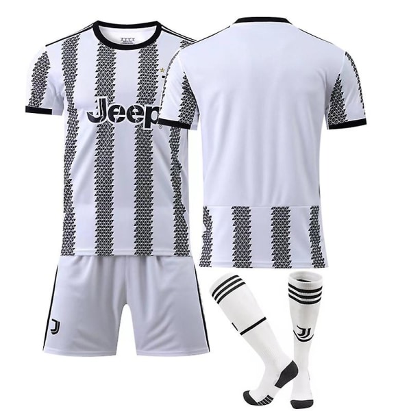 Nye 22-23 Juventus F.C. Fotballsett Fotballdrakt xZ Unnumbered Kids 16(90-100)