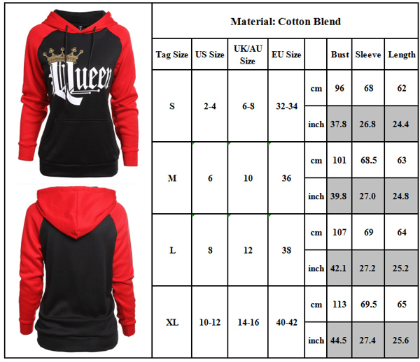 Queensöt present Bröllopspar Hoodie Sweatshirt Herr Dam k King M