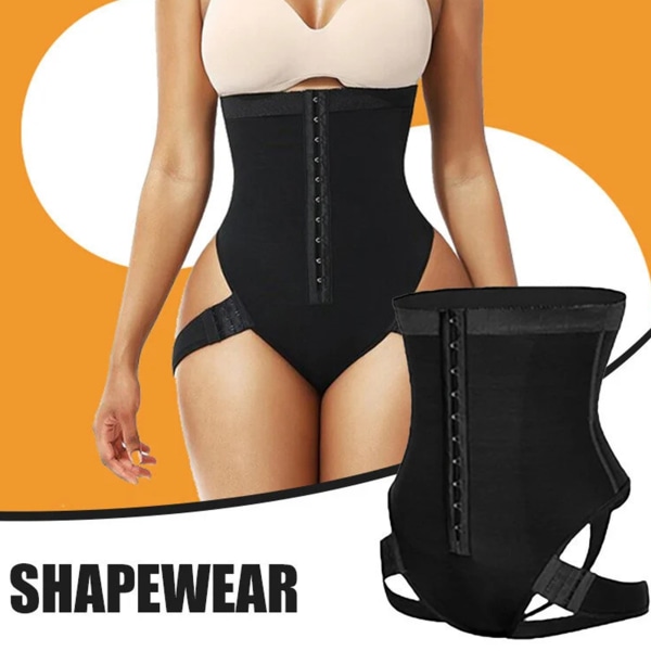 Damskorsett Shapewear Magekontroll Body Shaper Plus Size Waist trainer Butt ifter - L