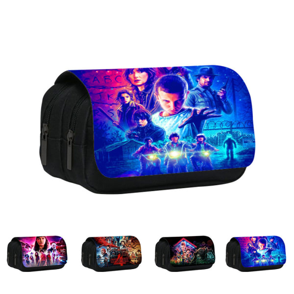 Stranger Things-etui med dobbelt lag for gutter og jenter   cm - C 3