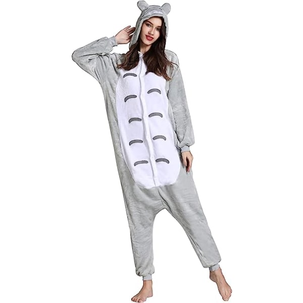 Unisex-aikuisen pyjama-eläinpuku Cosplay One Piece -pyjama (chinchilla-vetoketjuversio) - S