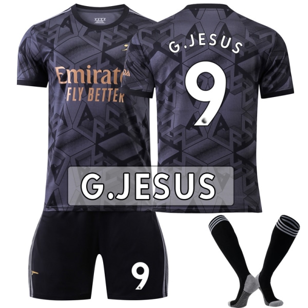 Barn / Voksen 22 23 World Cup Arsenal fotballdrakt på sett g jesus-9 xs