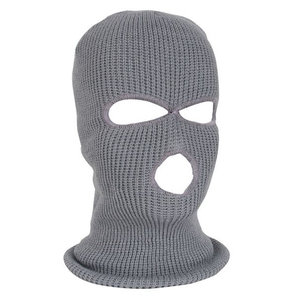Beanie Hat Hoody Varm Taktisk Full Face Ski Cover Cap k grey