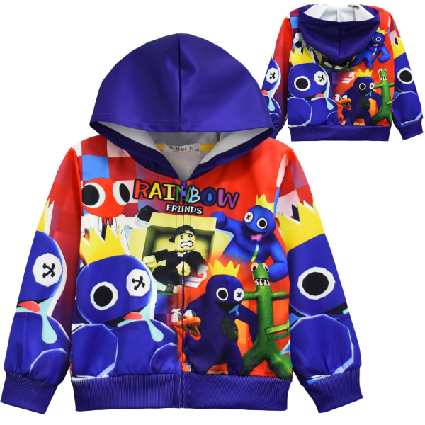 Roblox Rainbow Friends Rainbow Friends Hoodie med dragkedja Y 2 130