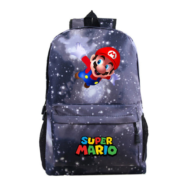 Super Mario -reppu, useita hahmoja, videopeli, koululaukku, matkustaminen, Y Starry grey