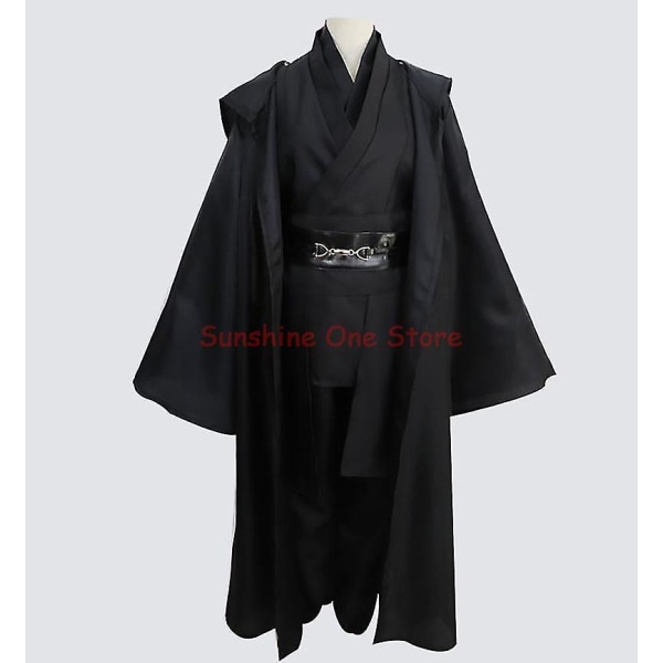 Star Wars Cosplay Kostume Anakin Skywalker Replica Jedi Robe Fantasia Mand Halloween Cosplay Jedi Kostume til mænd Plus Size