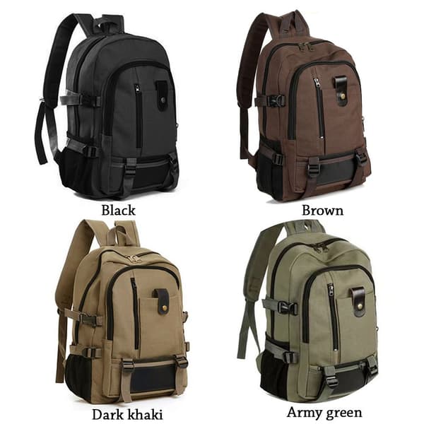 Unisex stor ryggsäck reseryggsäck H brown