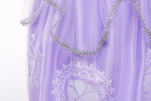 Lila Princess Sofia Kjole Til Pige Barn Cosplay 120CM