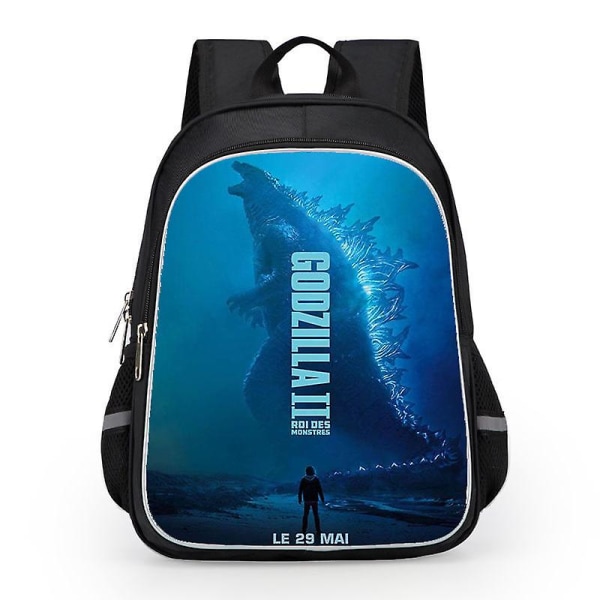 Godzilla Print School Bag Kids Waterproof Backpack #1 Y 12 L