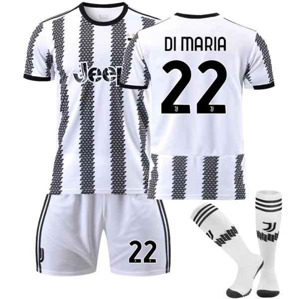 Di Maria #22 Juventus 22/23 Drakt Ny sesongs drakter / Kids 24(130-140CM)