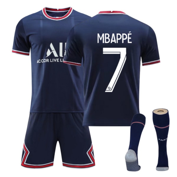 Fotballsett Fotballtrøye Treningstrøye V7 Mbappe XL(180-190cm)