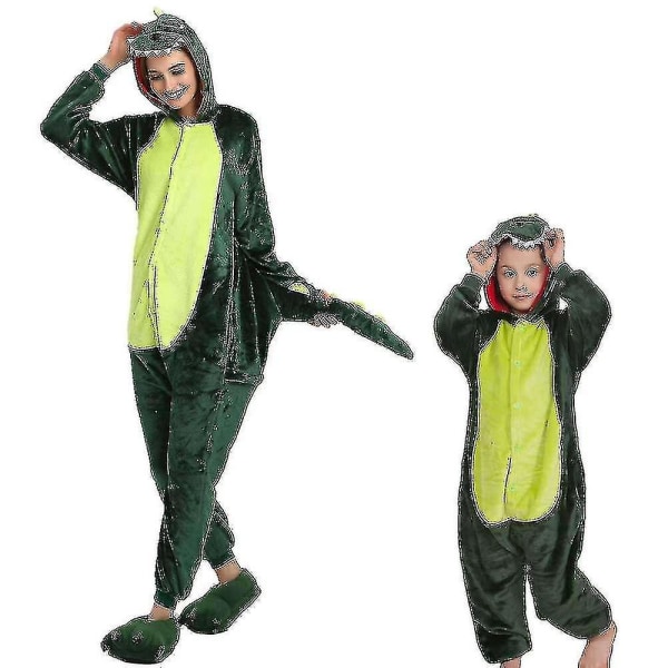 Dinosauriekostym Pyjamas Onesie A Green XL