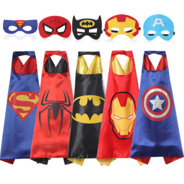 The Avengers Meroes, Avengers Masks - Cape+Eye Mask Cosplay red Superman