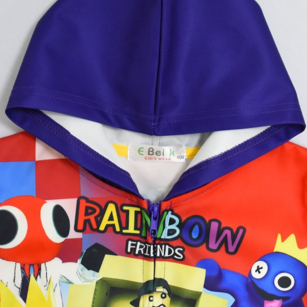 Roblox Rainbow Friends Rainbow Friends Hoodie med glidelås Y 2 130