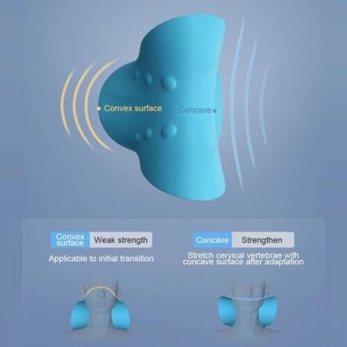 Nakke Skulder Båre Relaxer Cervical Enhet Pude H Blue