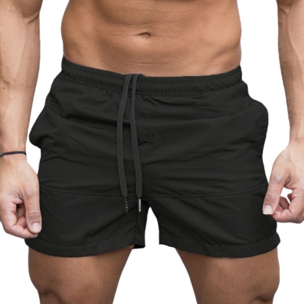 ode mænd Shorts Ensfarvede Strandshorts . khaki M