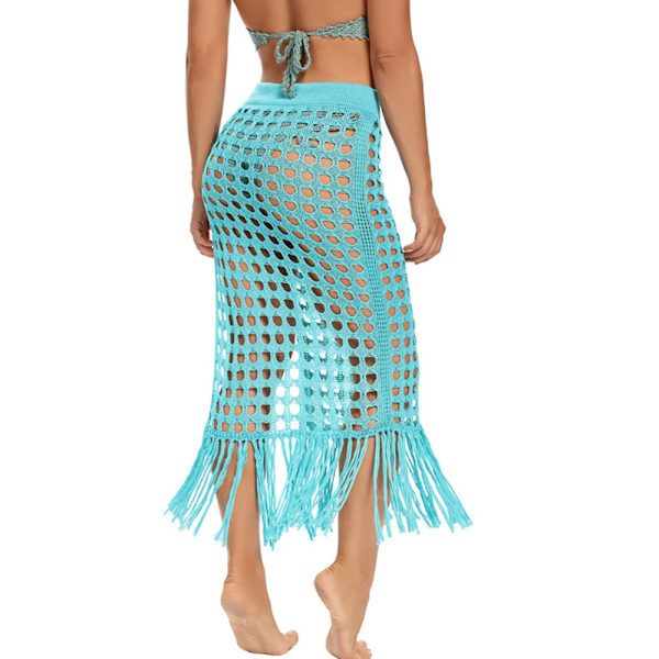 Dame Sexede Mesh Tossle Kjoler Strand Sommer Wimsuit -Grøn L