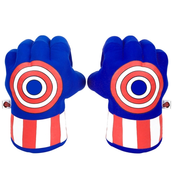 Marvel Figure Boxing Gloves Spiderman Superhero Cosplay Gloves zy W Captain America left hand