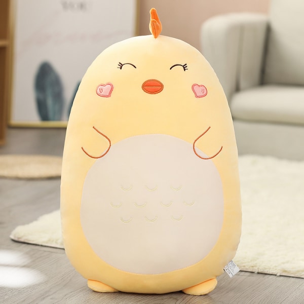 Squishmallow-tyynynukke Kawaii-eläinrasvapöllötyyny plyysi - Chicken 80cm