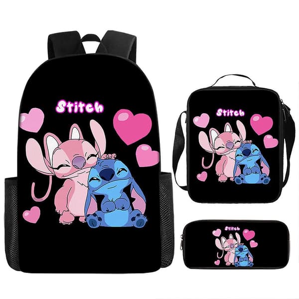 Stitch Ryggsäck Set skolväska Y Style 9