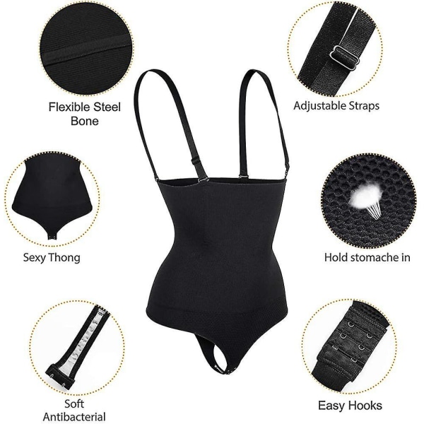 Taljetræner Dame Taljetræner Shapewear Stringtrusser Body Sømløs W