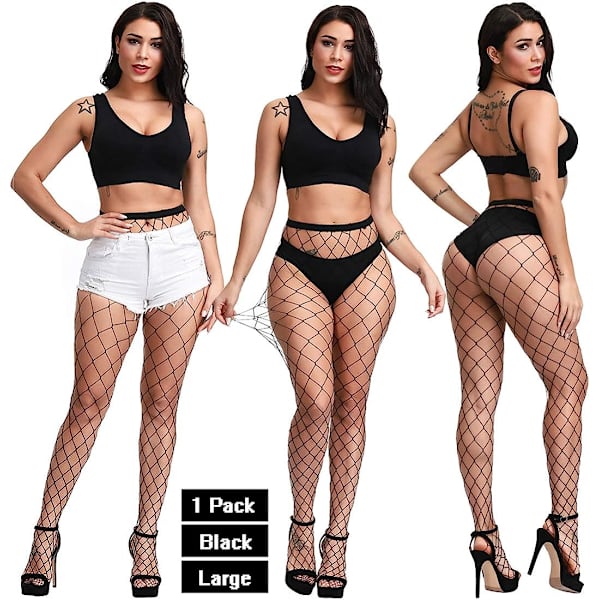 6-pack Strumpbyxor med hög midja Nätstrumpor Lårhöga strumpor / STYLE3