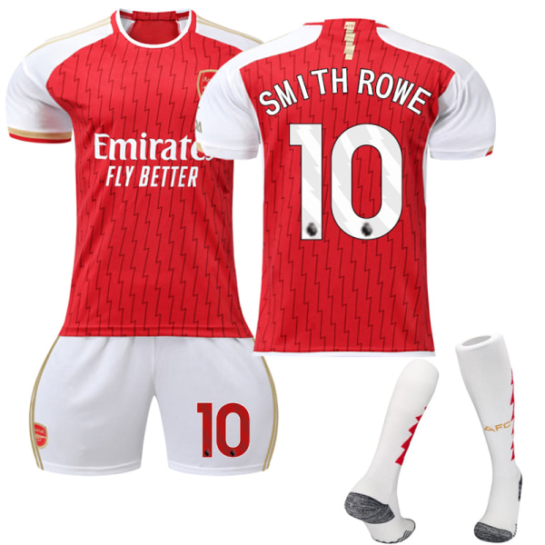 2023-2024 Arsenal Home Kids Fotballdraktsett nr 10 SMITH ROWE 12-13 Years