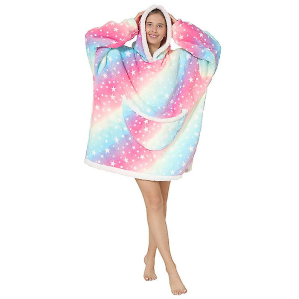 Oversized sweatshirt med hættetrøje Mjuk varm k Universe