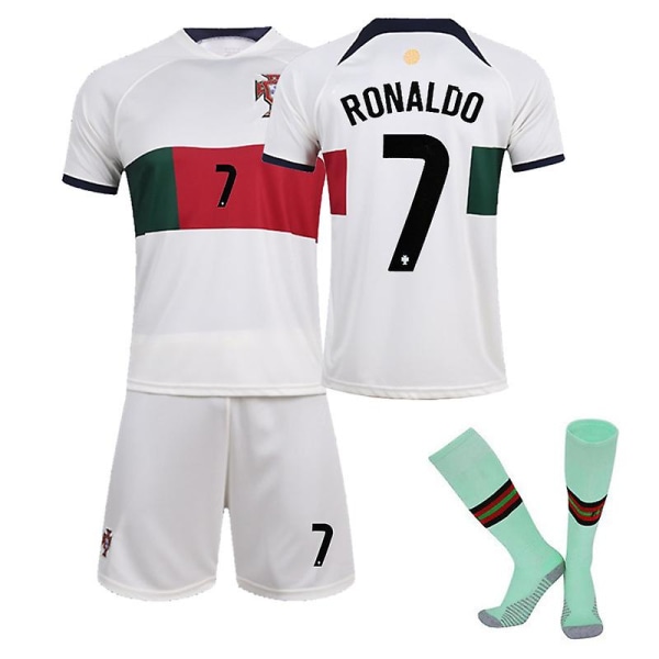 Ronaldo Portugal hemmatröja, bortatröja Ronaldo 7 V7 2223 Away S