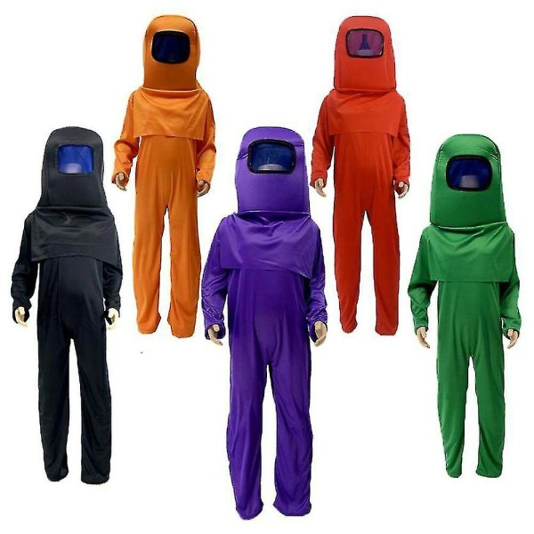 Barn Cosplay Among Us Kostymer Barn Fancy Dress Week Gaming Cosplay Purple 6-8Years