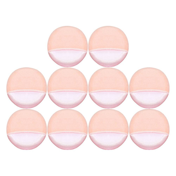 10 kpl Puuteri Foundation Puff Meikkipuuteri Pads Kuiva Puuteri Puff W Pink 8.5X1.5cm