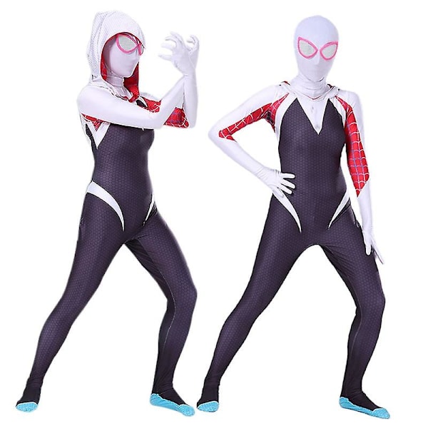 Spider-Man World Gwen Stacy Cosplay Jumpsuit Halloween -1 100cm