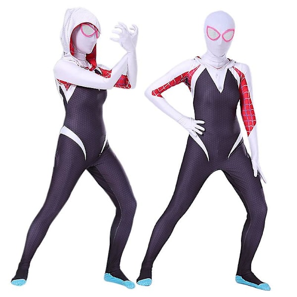 Spider-Man World Gwen Stacy Cosplay Jumpsuit Halloween -1 180cm