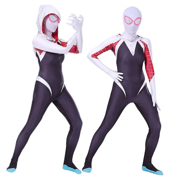 Spider-Man World Gwen Stacy Cosplay Jumpsuit Halloween 140cm