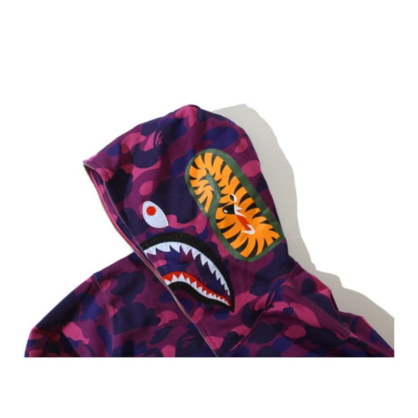 Print med camouflage-tryk til mænd og kvinder, jakke - H Green L