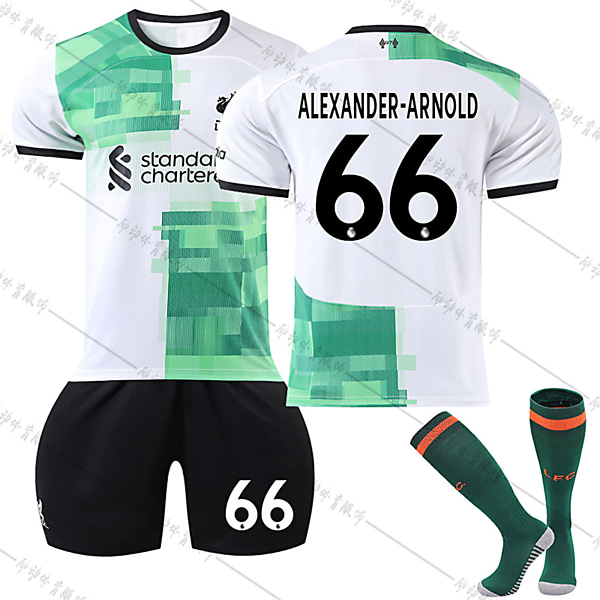 Liverpool F.C. 23-24 Bortalag Jersey ALEXANDER-ARNOLD Nr 66 Fotbollströja kit xZ XXL