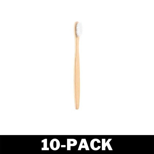 Bambutandborste - Högkvalitativ Tandborste i Bambu 10-Pack
