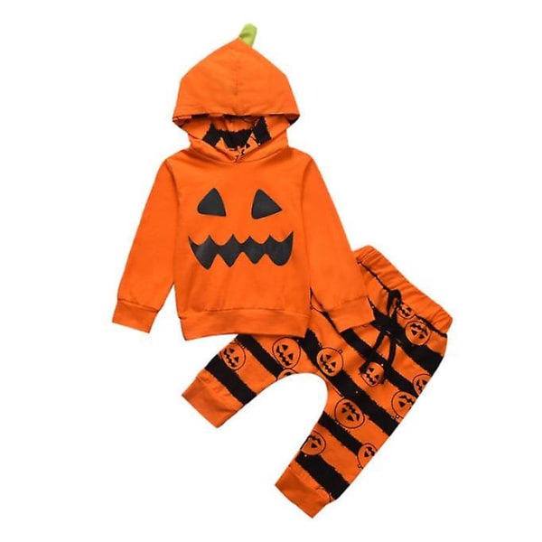 Børnetøj til Halloween til drenge orange S
