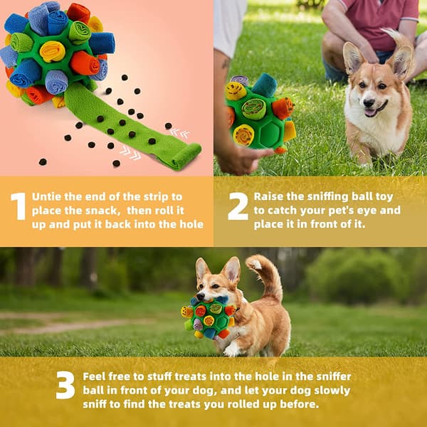 Interaktiv hundeleke for hundensniffball.